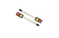 China Red And Yellow 2 Buttons Matrix DIY Membrane Keypad supplier