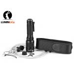 Black Custom Logo Flashlights With Tail Switch , Powerful Promotional LED Flashlights for sale