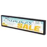 VETO 23.1 29 34 Inch Stretched Shelf Lcd Display Strip Bar Advertisement Screen Ultra Thin Bar Lcd Panel for sale