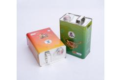 China 4L Square Olive Oil Tin Cans 135g Large Rectangular Tin Containers supplier