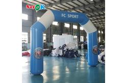 China 3x2.5m Inflatable Start Finish Arch Inflatable Entrance Arch Blue And White supplier