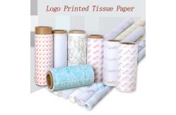 China Eco Friendly 50*75cm Custom Logo Printed Tissue Paper For Packing Clothes supplier