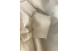 China Two Sides Insert Pocket Dustcoat White Rib Knit Cuff Work Clothes supplier