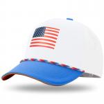 Unisex 5 Panel American Flag Children's Baseball Hat Custom USA Kids Baseball Caps with Rope for sale