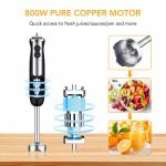 Powerful 800 watts multi-use 5-in-1 12 speed BPA-Free stick blender kitchen electronic appliances for sale