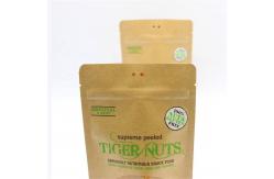 China Food Grade Compostable 250g Kraft Paper Bag With Transparent Window supplier