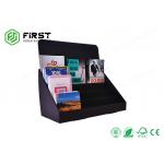 4 Tiers Foldable Cardboard Tabletop Display Custom Printing For Books Promotion for sale