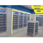 Light Duty Single Side Retail Pharmacy Shelving Units Elegant Design for sale