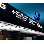 Indoor Low Radiation Airport Sign System , Advertising LED Information Board Sign for sale