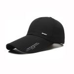 Latest Design Long Brim Baseball Cap , Outdoor Youth Running Hat Lightweight for sale