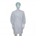 Non Woven Fabric / SMS / Tyvek Disposable Lab Coats For Industrial for sale