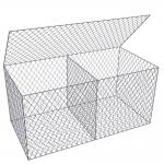 Green Pvc Coated Gabion Baskets 100x50x30 Retaining Wall 8x10cm Mesh Hole for sale
