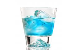 China Transparent Hand Blown Rocks Glass , Regular Shape Snow Fuji Mountain Cup supplier