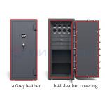 Leather-Covered Heavy Duty Fireproof Jewelry Safe Watch Safe With Watch Winder