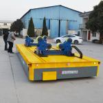 Height 60cm Warehouse Transfer Cart , 12T Omnidirectional Industrial Transfer Trolley