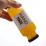 Clear / Frosted Tough Glass Beverage Bottle Reusable Tight Seal Eco Friendly for sale