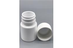 China 30ml White Plastic Pill Bottles With Lid , Round Empty Capsule Bottles  supplier