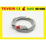 PVC Datascope Patient Monitors IBP Cable Round 6 Pin To Merit Adapter for sale