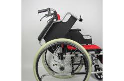 China Multifunctional Aluminum Manual Wheelchair Easily Portable Flip Up Armrest supplier