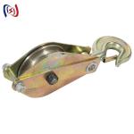 Three Wheels Steel Hoisting Pulley Tackle 2T For Erecting Pole for sale