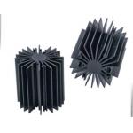 Sunflower Heat Sink /  Aluminum Heatsink Extrusion Profiles For Led Light , Black Anodized for sale