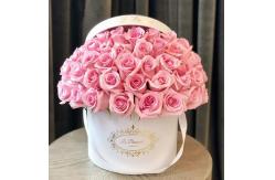 China Waterproof Recyclable Paper Box Packaging Cardboard Round Flower Boxes With Logo supplier