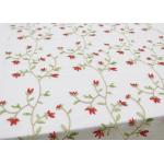 Multi Colored Floral Embroidered Lace Fabrics , Embroidery Mesh Fabric For Party for sale