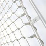 Stainless Steel Dia 2mm Mesh 60x60mm Flexible Diamond Shape Wire Rope Mesh For Zoo Net for sale
