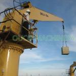 5T 13.5M Deck Fixed Boom Hydraulic Marine Cranes for sale