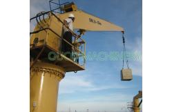 China 5T 13.5M Deck Fixed Boom Hydraulic Marine Cranes supplier