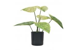 China Green Artificial Potted Floor Plants For Garden Philodendron Birkin supplier