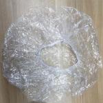 PE Plastic Transparent Disposable Head Cap Waterproof Salon Hair Dry Processing