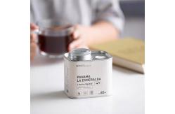 China Rectangle Coffee Tin Cans With Valve 500ML Empty Coffee Bean Tin supplier