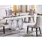 home dining room 6 person rectangle marble table furniture for sale
