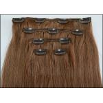 Fast delivery 613 100% Human Real Hair Clip In Hair Extensions European Straight for Lady for sale