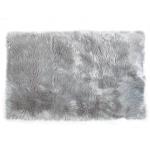 Gray Colour Polyester Area Rugs / Faux Sheepskin Area Rug for sale