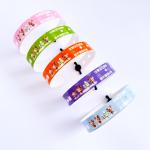 China Waterproof Custom Full Color Logo Plastic Bracelet For Events Custom Service manufacturer