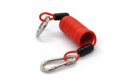 China Best PVC Coating Safety Spring Coil Retractable Tool Lanyard supplier