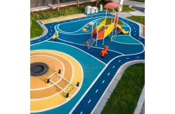 China 2 Layer EPDM Surface Poured Rubber Playground Flooring Epdm Scraps Material supplier