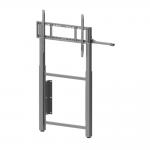 Wall Mounted Hand Lifting Adjustable Interactive Whiteboard Stand Trolley For 65 Inch 75 Inch Tv Smart Monitors for sale