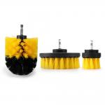 3Pcs/Set Electric Drill Scrubber Brush Plastic Round Cleaning Brush For Carpet Glass Car Tires Nylon Brushes for sale