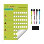 Customizable Erasable Daily Weekly Monthly Chore Chart Preschool Reward Chart 60x40cm for sale