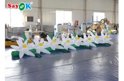 China Durable Inflatable Flower Chain With Air Blower For Advertising supplier