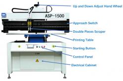 China SMT 320*1550 Platform Solder Paste Printer 0.2mm IC Semi Automatic supplier