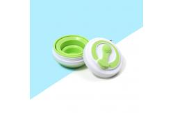 China Leakproof 550ml Collapsible Coffee Mug With Lid supplier