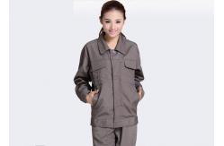 China Embroidered Industrial Work Uniforms Construction Work Use With SGS Certification supplier