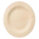 7 Inch Disposable Compostable Round Bamboo Plate High Quality Bulk Wedding Decorations for sale