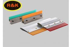 China Wood Handle White Screen Printing Squeegee Blades Wear Resistant 55A-90A Hardness supplier