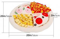China Pizza Design ODM Pet Snuffle Mat For Dogs Iq Training Removable Toys supplier