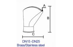 China 30m3/H  1.5 Brass Pond Dancing Fountain Nozzles supplier